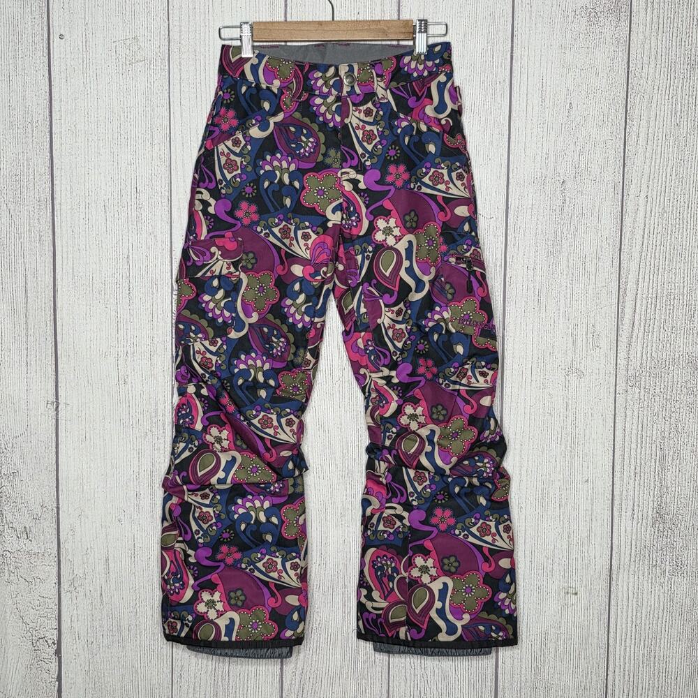 Boulder Gear Kids Psychedelic Snow Pants Retro Print, Youth Size Medium